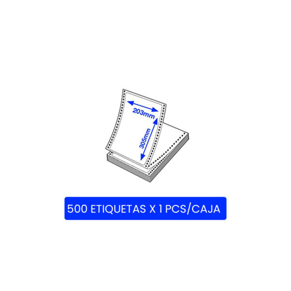 Etiquetas en zig-zag epson mate polipropileno premium 203 x 305 mm - imagen 2