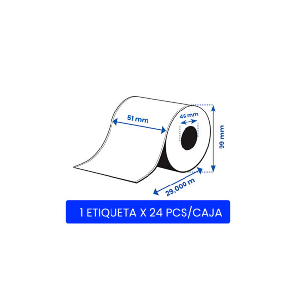 Rollo etiquetas continuo epson mate polipropileno premium 51 x 29 m - imagen 2