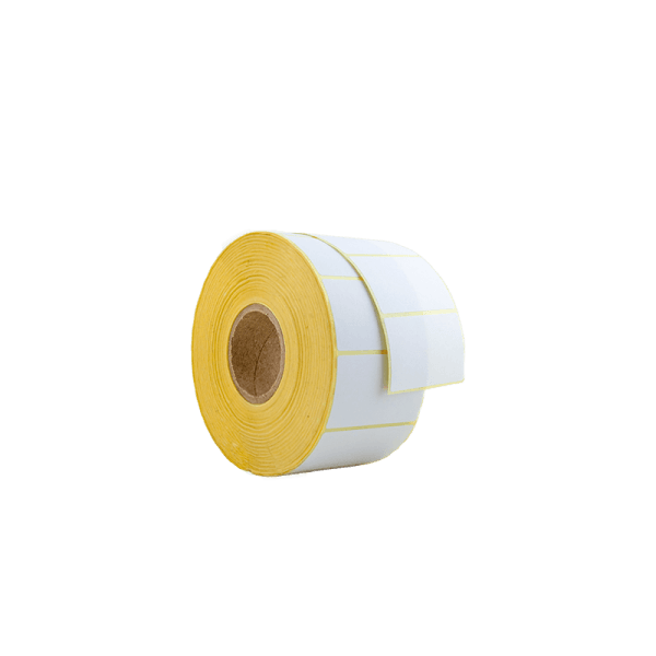 Rollo de 2000 etiquetas blanco mate 53 x 33 mm hotmelt