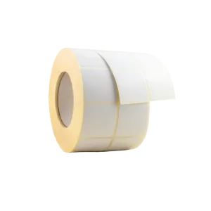 Rollo de 3000 etiquetas Alto Brillo Inkjet 40 x 40 mm Salida 2 ACRÍLICO