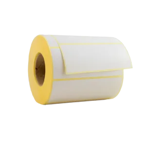 Rollo de 1000 etiquetas Blanco Couche 100 x 40 mm HOTMELT