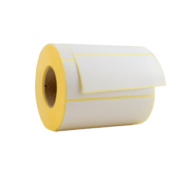Rollo de 1000 etiquetas blanco couche 100 x 40 mm hotmelt