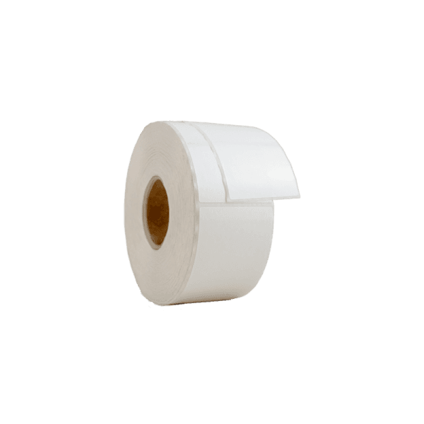 Rollo de 1000 etiquetas polipropileno blanco 50 x 74 mm acrílico