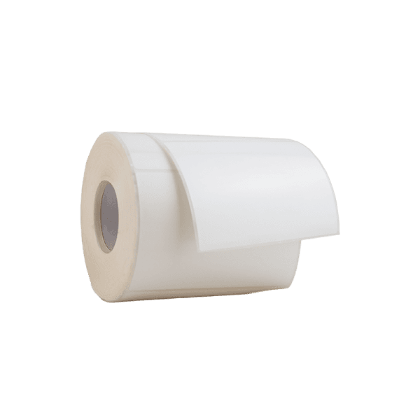 Rollo de 750 etiquetas polipropileno blanco 105 x 74 mm acrílico