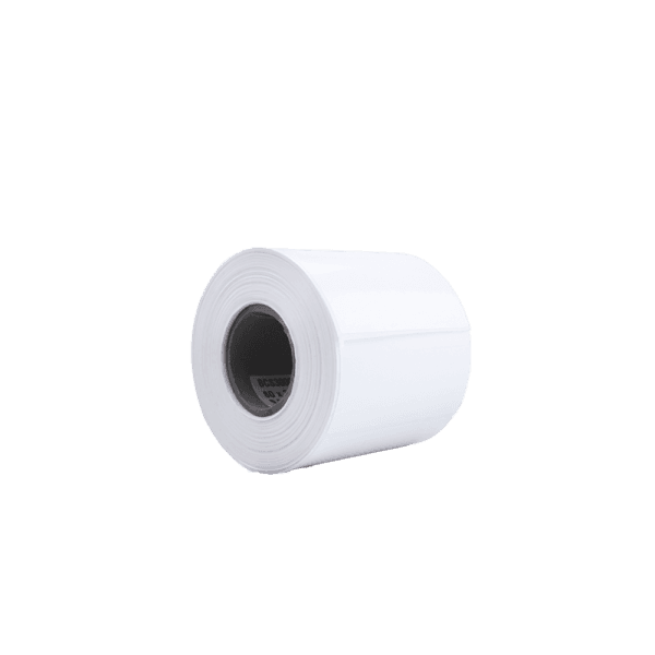 Rollo de 1000 etiquetas polipropileno blanco 80 x 39 mm acrílico