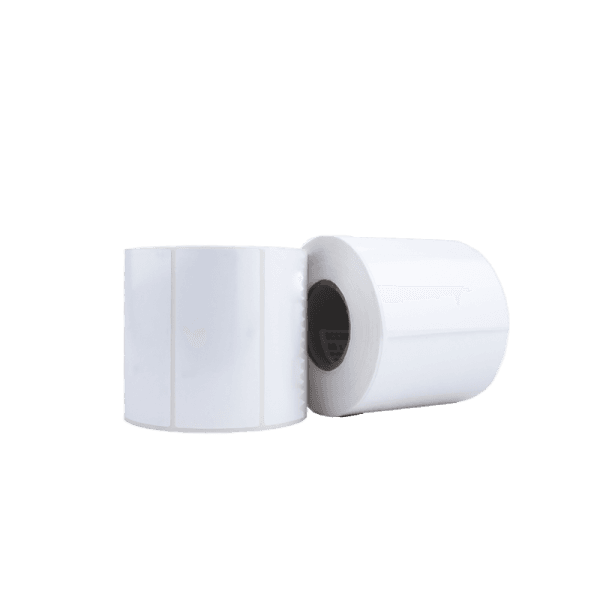 Rollo de 1000 etiquetas polipropileno blanco 80 x 39 mm acrílico - imagen 2