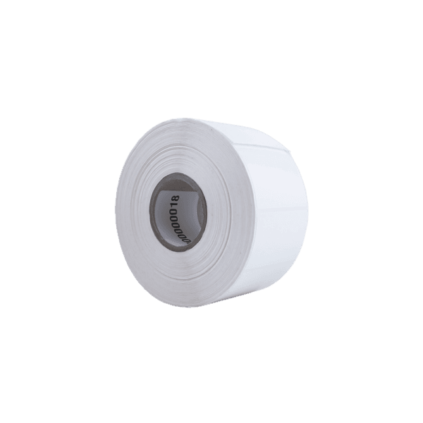 Rollo de 2000 etiquetas polipropileno blanco 53 x 33 mm acrílico