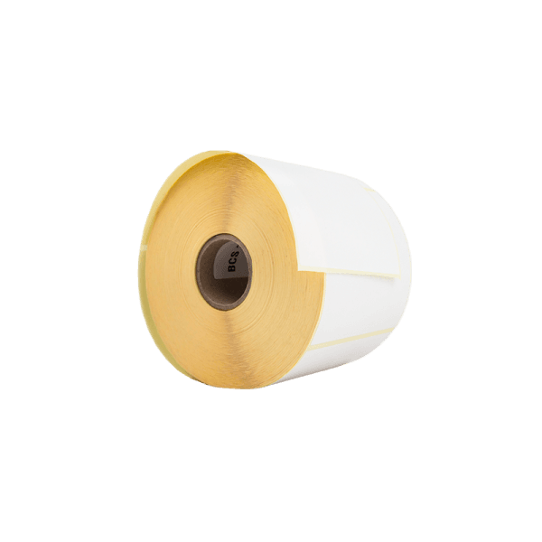 Rollo de 1100 etiquetas blanco couche 100 x 100 mm hotmelt