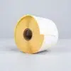 Rollo de 1100 etiquetas blanco couche 100 x 100 mm hotmelt Rollo de etiquetas bcs3000000023