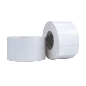 Rollo de 2000 etiquetas Polipropileno Blanco 50 x 20 mm ACRILICO