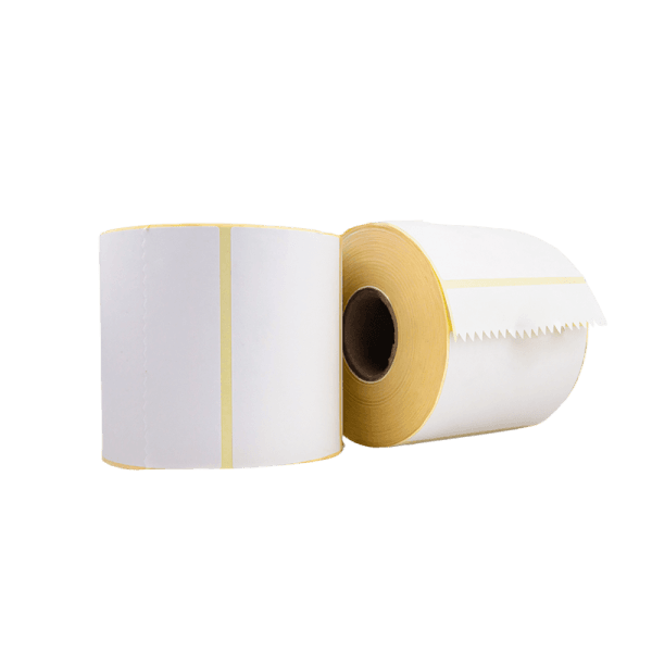 Rollo de 1000 etiquetas blanco mate 100 x 65 mm hotmelt - imagen 2