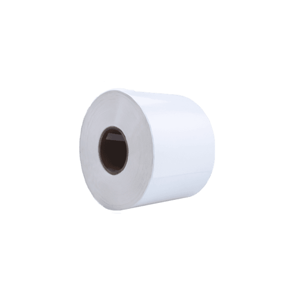 Rollo de 1000 etiquetas polipropileno blanco 80 x 60 mm acrilico