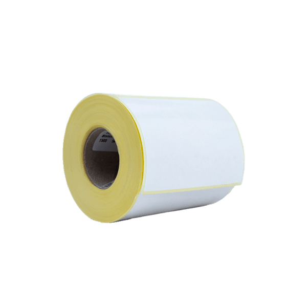 Rollo de 1500 etiquetas blanco couche 102 x 74 mm hotmelt