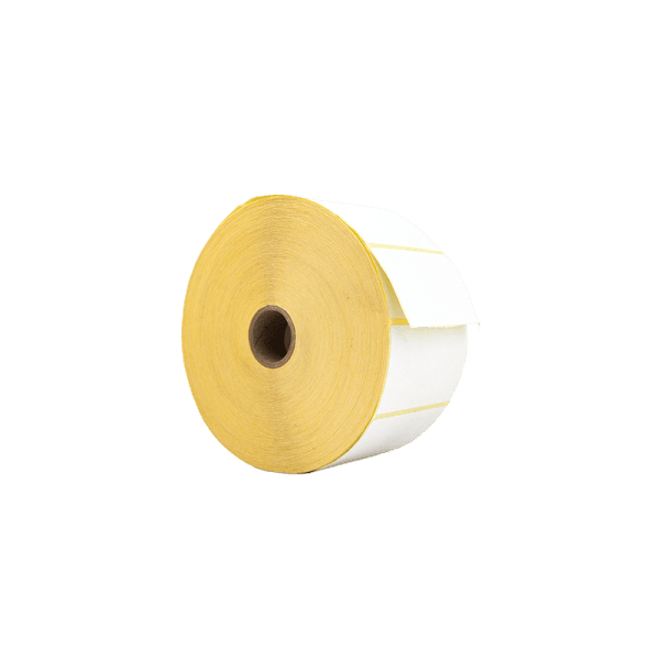 Rollo de 2500 etiquetas blanco mate 65 x 40 mm hotmelt
