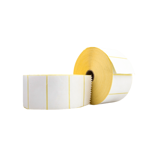 Rollo de 2500 etiquetas blanco mate 65 x 40 mm hotmelt - imagen 2