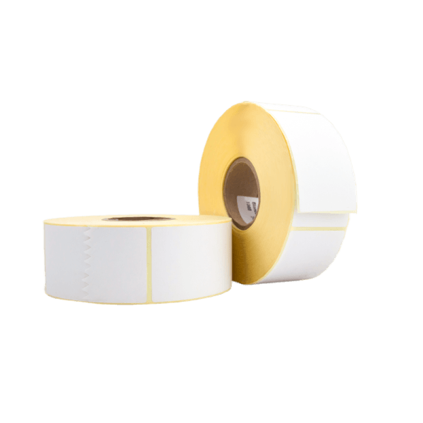 Rollo de 1000 etiquetas blanco mate 40 x 70 mm hotmelt - imagen 2