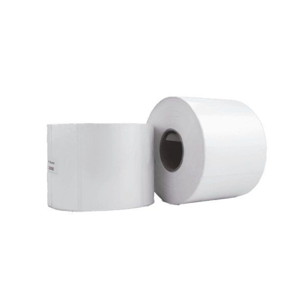 Rollo de 1000 etiquetas polipropileno blanco 80 x 60 mm acrilico - imagen 2