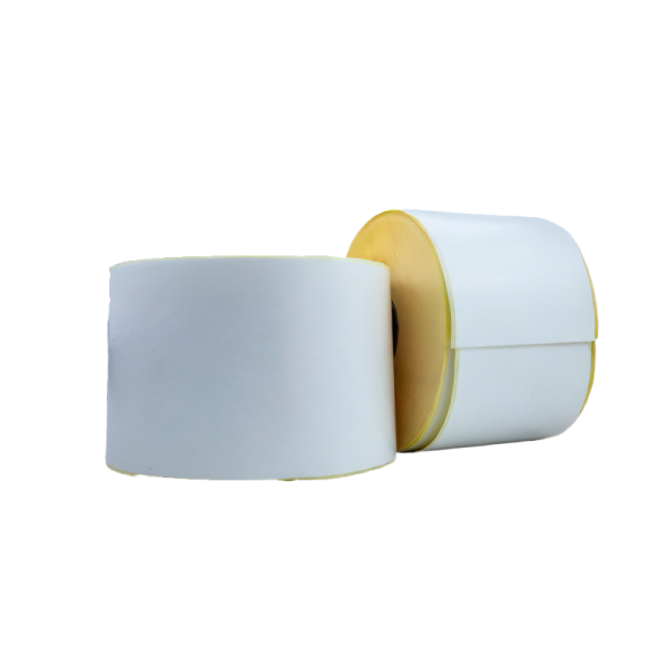 Rollo de etiquetas continua 125 m x 100 mm blanco couche hotmelt