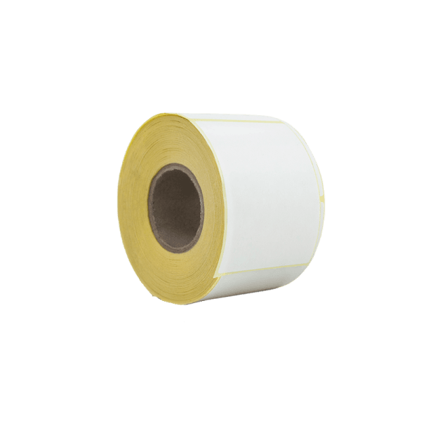 Rollo de 500 etiquetas blanco couche 57 x 80 mm hotmelt