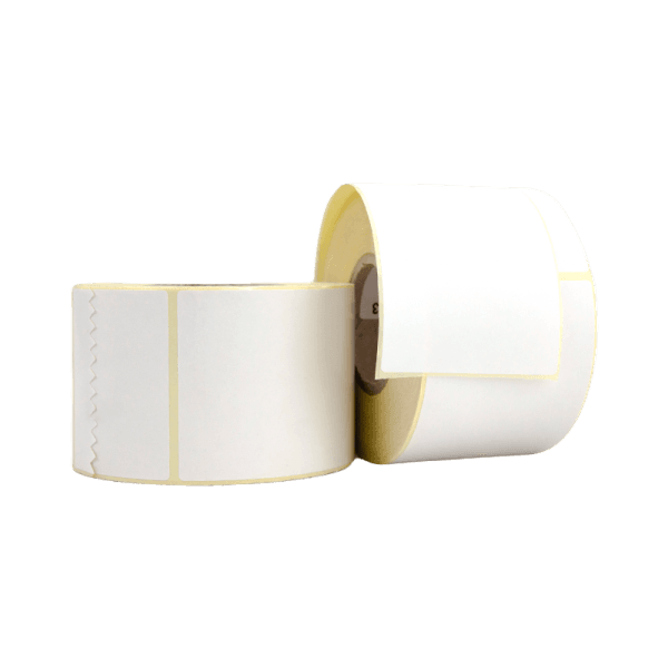Rollo de 500 etiquetas blanco couche 57 x 80 mm hotmelt - imagen 3