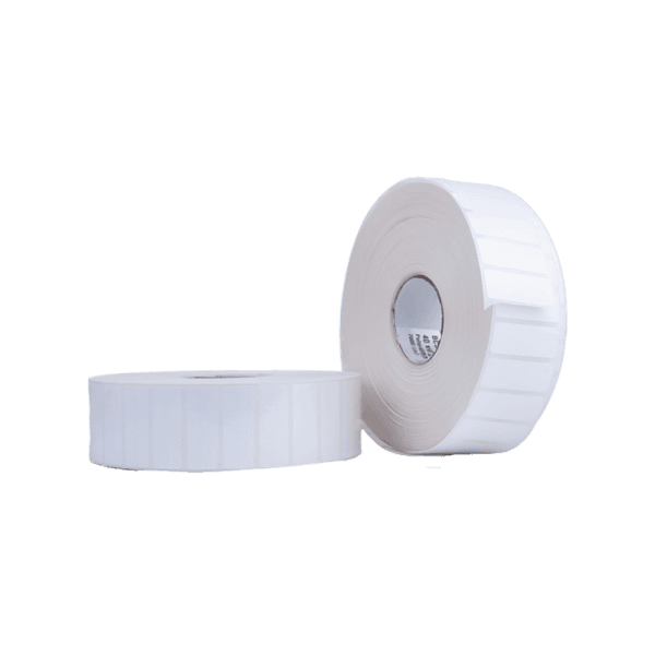 Rollo de 7000 etiquetas polipropileno blanco 40 x 15 mm acrílico - imagen 2