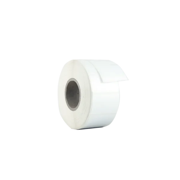 Rollo de 1600 etiquetas polipropileno blanco 43 x 29 mm acrílico