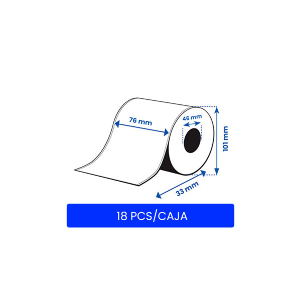 Rollo etiquetas continuo epson alto brillo 76 x 33 m - imagen 2