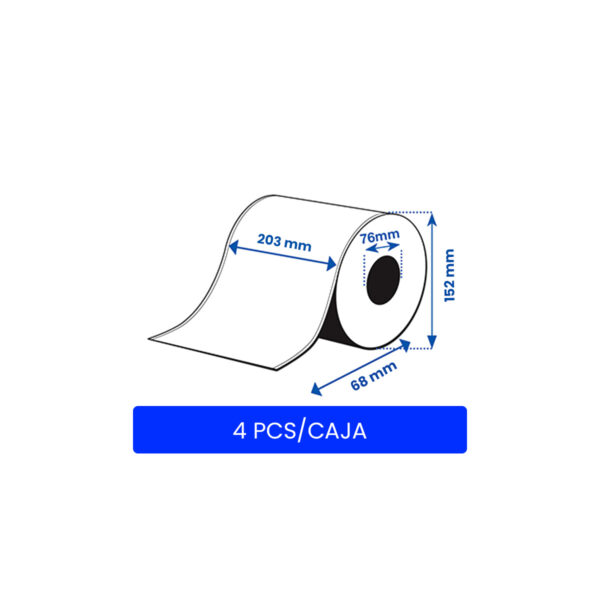 Rollo etiquetas continuo epson alto brillo 203 x 68 m - imagen 2