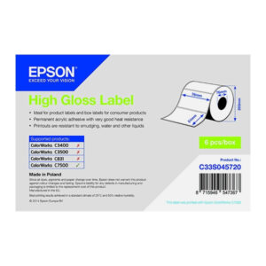 Rollo etiquetas Epson Alto Brillo 76 x 51 mm