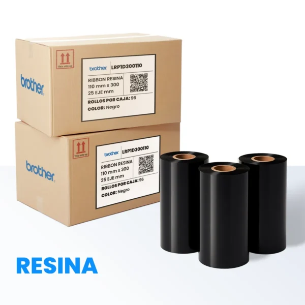 Ribbons brother de resina color negro