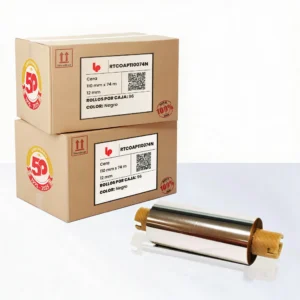 Lara andalucia 9 Ribbon de cera negro 110 mm x 74 m, eje 12 mm — lara andalucía