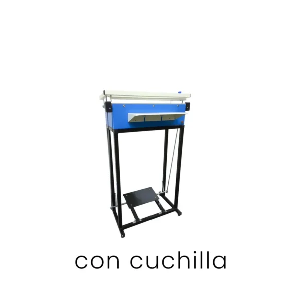 Soldadora de bolsas con pedal con cuchilla 600 mm 600 w 20 kilos
