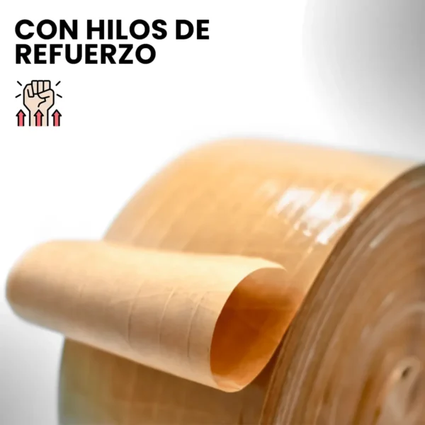 Rollo de papel engomado 135 grs/m2 kraft reforzado - imagen 2