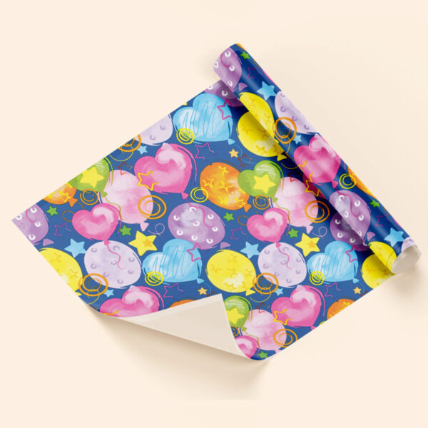 Papel de regalo globos
