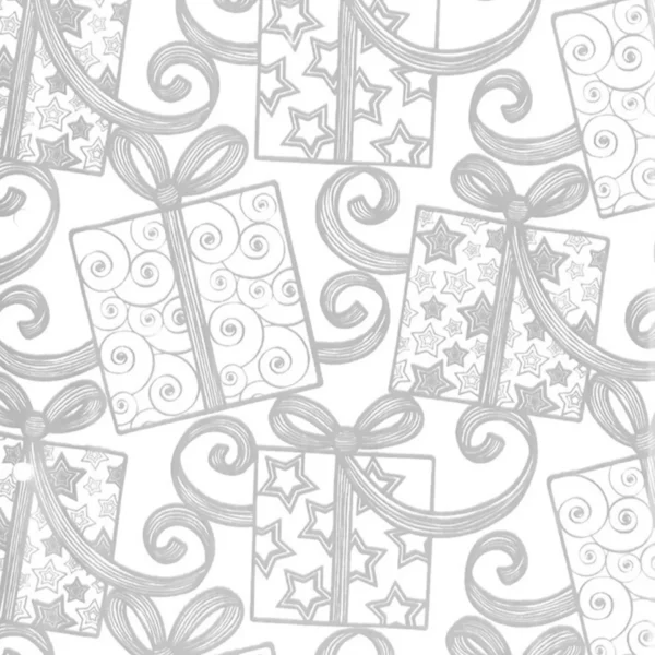 Bobina de papel de regalo blanco plata - imagen 2