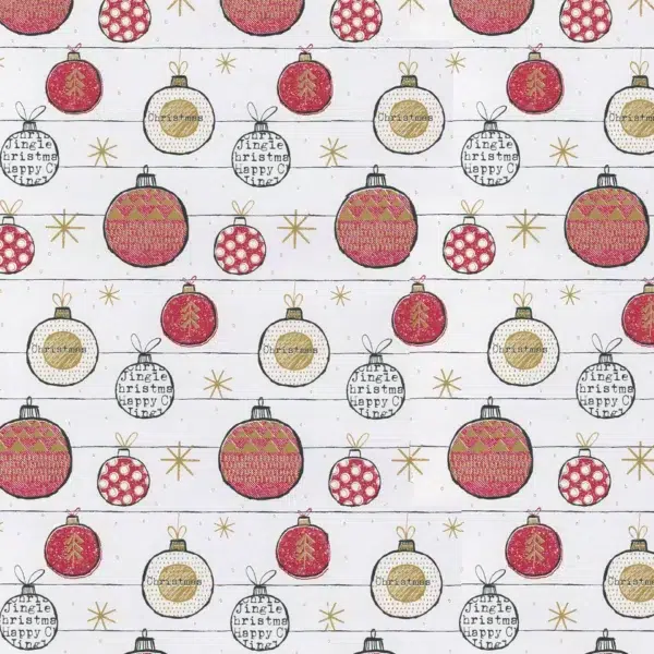 Papel de regalo bolas navideñas