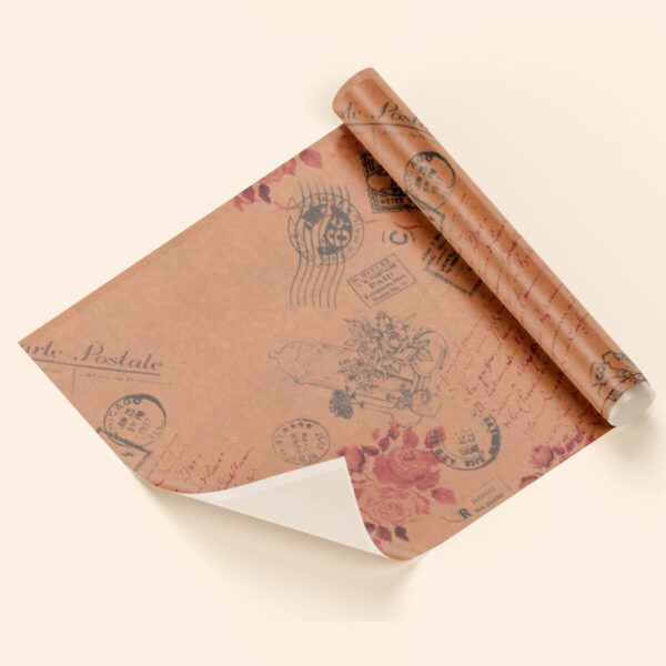 Papel de regalo carta postal