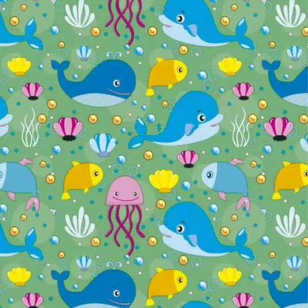 Papel de regalo fondo marino