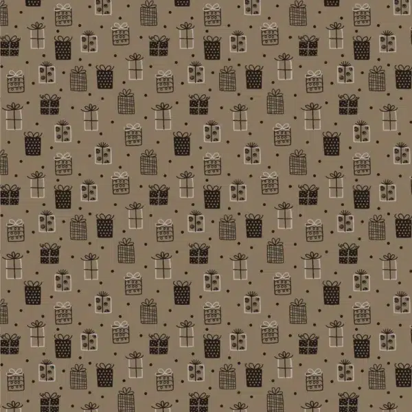 Papel de regalo regalos negro / oro