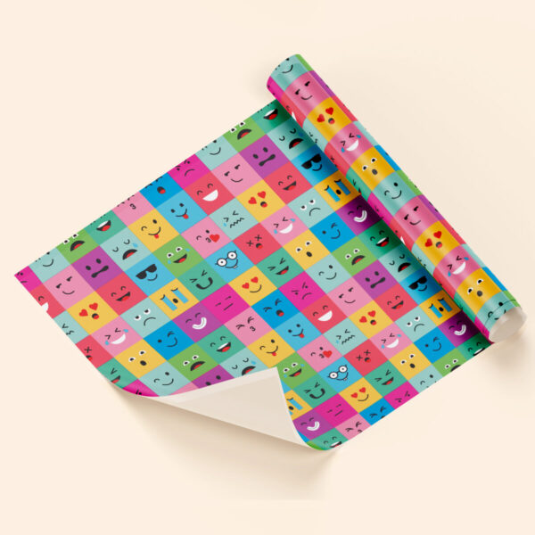 Papel de regalo caras