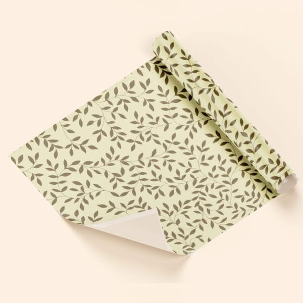 Papel de regalo areca marfil oro