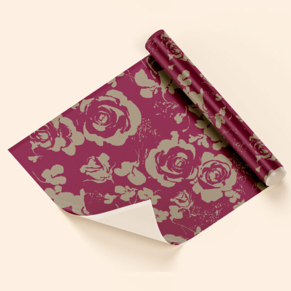 Papel de regalo rosas rosa