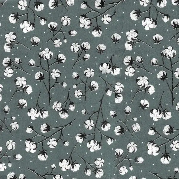 Papel de regalo algodón fondo azul