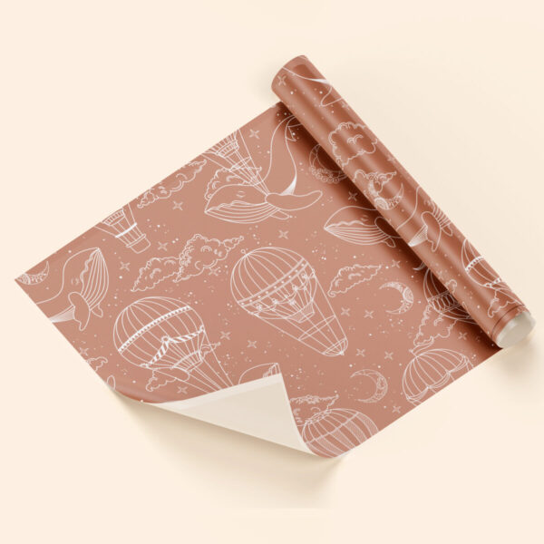 Papel de regalo cielo globos