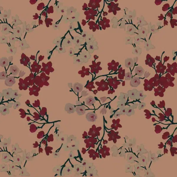 Papel de regalo papel flores fondo