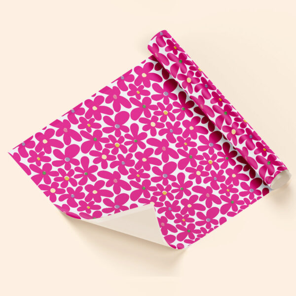 Papel de regalo margaritas