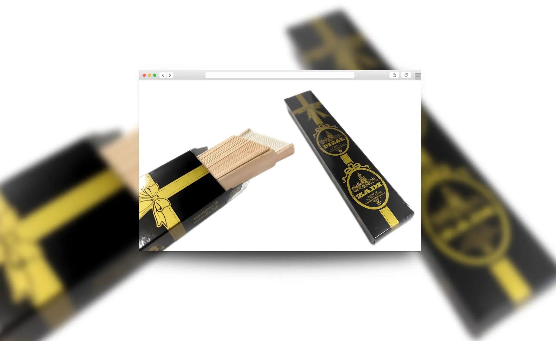 Caja de Cartoncillo para Abanicos Personalizada