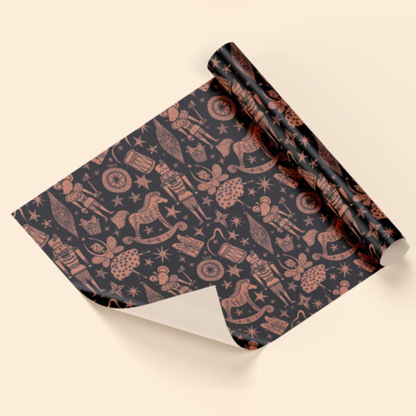 Papel regalo juguetes de madera