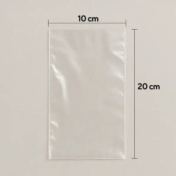 Bolsas plásticas transparentes 10x20 cm – paquete por kilo para mercado y alimentos