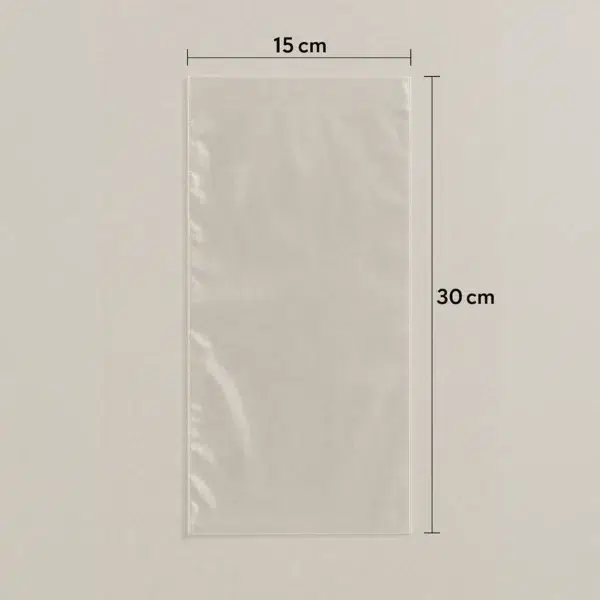 Bolsas plásticas transparentes 15x30 cm – paquete por kilo para mercado y alimentos
